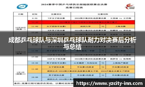 成都乒乓球队与深圳乒乓球队耐力对决赛后分析与总结